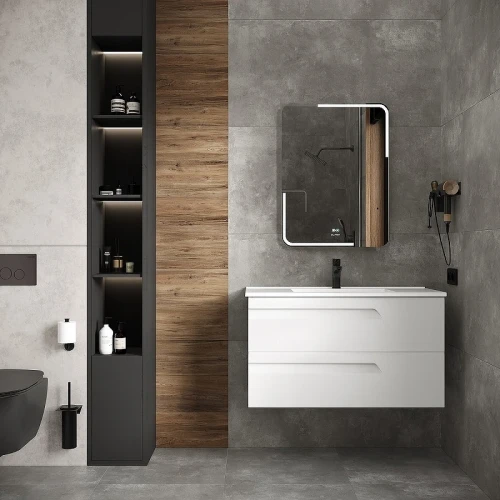 Зеркало Laparet Atlas 60 Atlas.60*80 с подсветкой с сенсорным выключателем и подогревом стекло