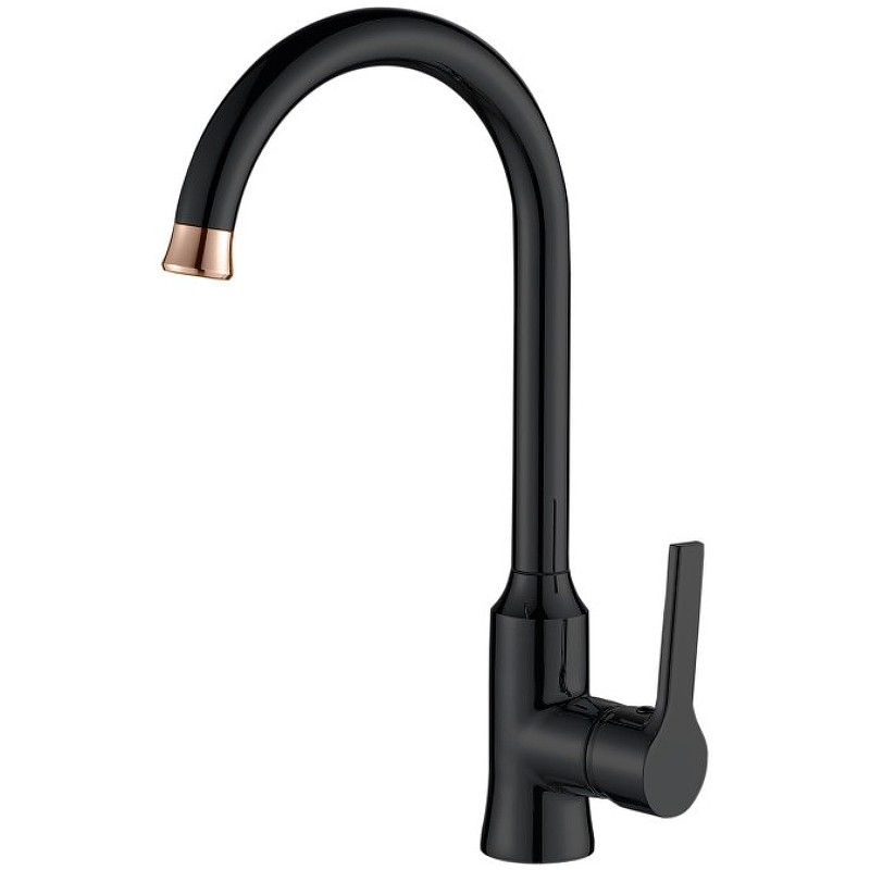 Смеситель для кухни Haiba HB70652-7 Черный матовый латунь