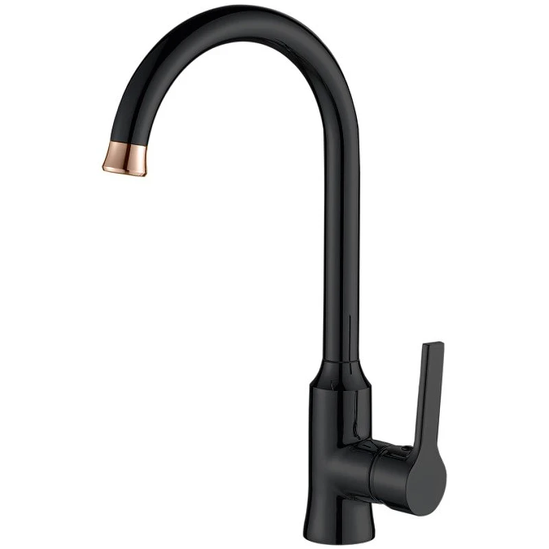 Смеситель для кухни Haiba HB70652-7 Черный матовый латунь