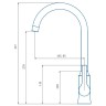 Смеситель для кухни Haiba HB70652-7 Черный матовый латунь