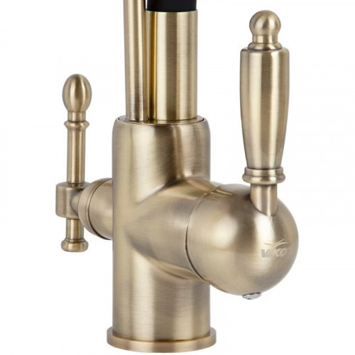 Смеситель для кухни Viko V-5613 Бронза Черный латунь