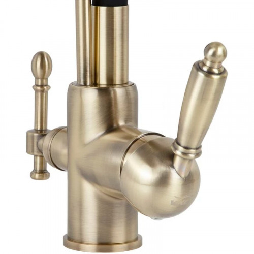 Смеситель для кухни Viko V-5613 Бронза Черный латунь