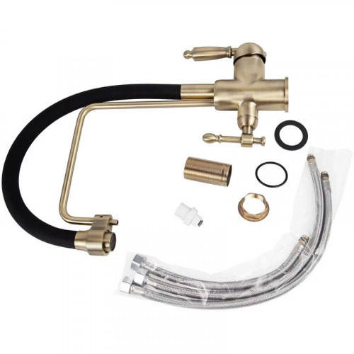 Смеситель для кухни Viko V-5613 Бронза Черный латунь