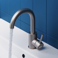 Смеситель для раковины Dorff Logic D3002101SS Нержавеющая сталь нержавеющая сталь