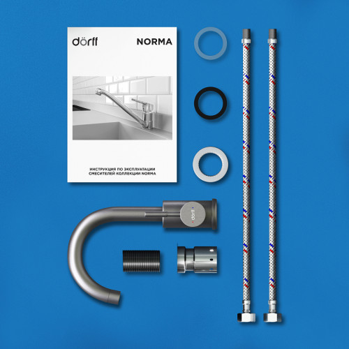 Смеситель для раковины Dorff Logic D3002101SS Нержавеющая сталь нержавеющая сталь