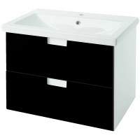 Тумба под раковину Bellezza Пегас 60 4630409270047 подвесная Черная МДФ / ЛДСП