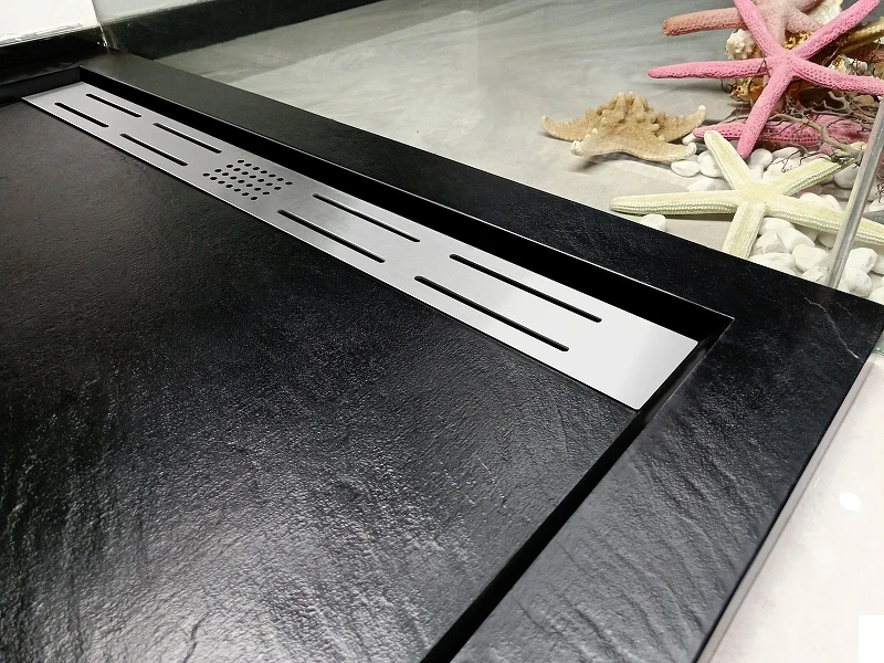 Душевой поддон из искусственного камня WeltWasser WW TRS 80 STONE-BL 80x80 10000004378 Черный