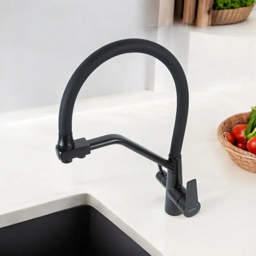 Смеситель для кухни Bond Smart B64-0488 цвет Черный матовый