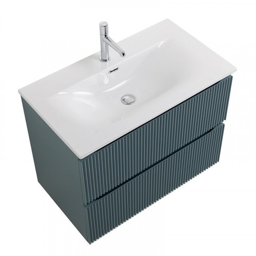 Тумба под раковину BelBagno Uno 90 UNO-900-2C-SO-AO подвесная цвет Голубой матовый