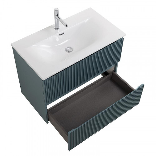 Тумба под раковину BelBagno Uno 90 UNO-900-2C-SO-AO подвесная цвет Голубой матовый