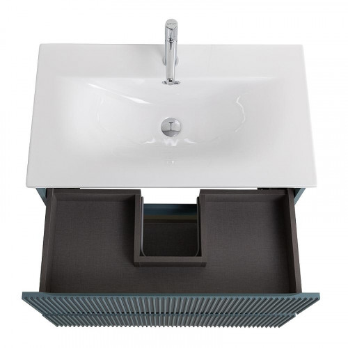 Тумба под раковину BelBagno Uno 90 UNO-900-2C-SO-AO подвесная цвет Голубой матовый