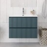 Тумба под раковину BelBagno Uno 90 UNO-900-2C-SO-AO подвесная цвет Голубой матовый