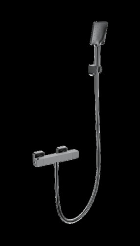 Смеситель для душа Wonzon &amp; Woghand Stay WW-B2062-A-BGG с термостатом цвет Темный графит