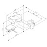 Смеситель для ванны AM.PM X-Joy F85A10055 цвет Титан