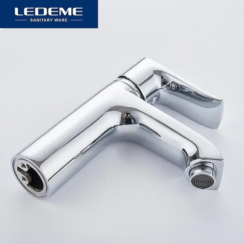 Смеситель для раковины Ledeme H34 1034L Хром латунь