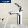 Смеситель для раковины Ledeme H34 1034L Хром латунь