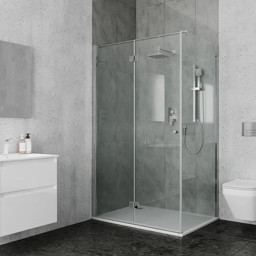 Душевой уголок Ambassador Diamond 120х90 12011108L профиль Хром стекло прозрачное