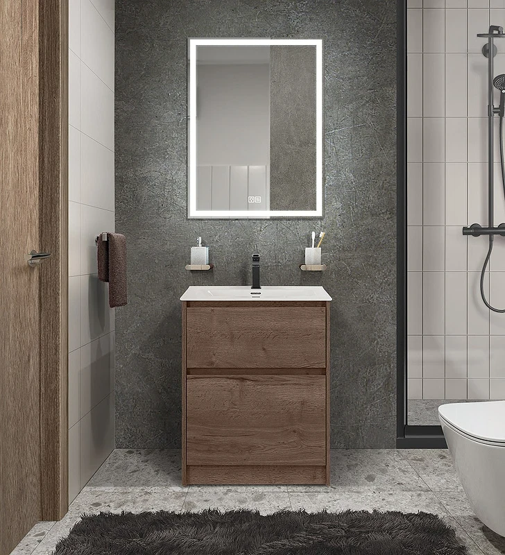 Тумба под раковину BelBagno Kraft 39 50 KRAFT39-500/390-2C-PIA-RT Rovere Tabacco МДФ / ЛДСП
