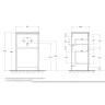 Тумба под раковину BelBagno Kraft 39 50 KRAFT39-500/390-2C-PIA-RT Rovere Tabacco МДФ / ЛДСП