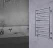 Водяной полотенцесушитель Terminus Аврора П8 500x800 4670078529947 Хром, нижнее подключение, G 1/2" ВР нержавеющая сталь