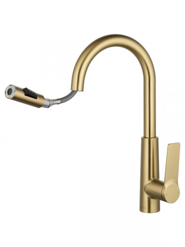 Смеситель для кухни Wonzon & Woghand WW-A20782-BG цвет Брашированное золото