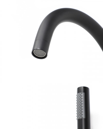 Смеситель для ванны Orange Steel M99-336b Черный матовый на пол