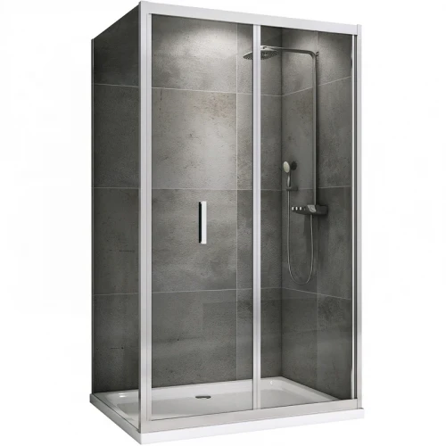 Душевой уголок Abber Sonnenstrand 120х85 AG07120-S85 профиль Хром стекло прозрачное