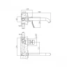 Смеситель для раковины Haiba HB14553 цвет Хром