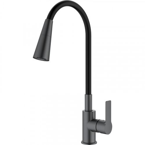 Смеситель для кухни Splenka S06.43.09 Графит матовый латунь