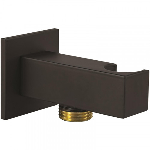 Шланговое подключение Paffoni ZSUP032NO Черное матовое латунь на стену