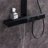 Душевая система Black&White Gravity GH-9005N-MB 9005NMB с термостатом цвет Черный матовый