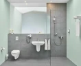 Комплект унитаза с инсталляцией Aquatek SET Aquatek Standard INS-0000012+KDI-0000002 + Grohe Bau Ceramic 39427000+39493000 с сиденьем Микролифт фарфор подвесной