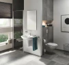 Комплект унитаза с инсталляцией Aquatek SET Aquatek Standard INS-0000012+KDI-0000002 + Grohe Bau Ceramic 39427000+39493000 с сиденьем Микролифт фарфор подвесной