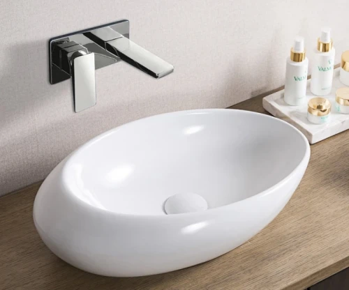 Раковина-чаша BelBagno 57 BB1396 Белая фаянс накладная