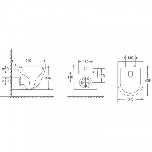 Унитаз WeltWasser Merzbach 043 XL GL-WT 10000013428 подвесной Белый глянец с сиденьем Микролифт