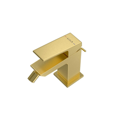 Смеситель для биде Vitra Minimax Square A4372625EXP цвет Брашированное золото