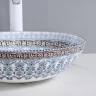 Раковина-чаша Bronze de Luxe Марракеш 40 1008 Белый глянец с декором фаянс накладная
