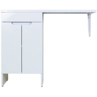 Тумба с раковиной Orange Sistema 110 L STD-110TUW+RAL Белая МДФ / ЛДСП
