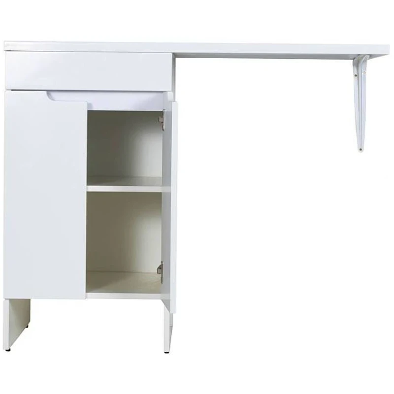 Тумба с раковиной Orange Sistema 110 L STD-110TUW+RAL Белая МДФ / ЛДСП