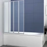 Шторка на ванну Vincea VSB-31100CL 100x140 профиль Хром стекло прозрачное