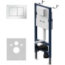Инсталляция AM.PM PrimeFit I012709.0201 для унитаза с Белой глянцевой клавишей смыва нержавеющая сталь