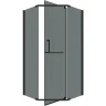 Душевой уголок Grossman Pragma 90х90 302.K33.03.9090.21.10 профиль Черный матовый стекло тонированное