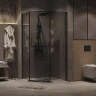 Душевой уголок Grossman Pragma 90х90 302.K33.03.9090.21.10 профиль Черный матовый стекло тонированное