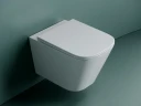 Комплект унитаза Ceramicanova Union CN4009T с инсталляцией Tece Now 9400414 с сиденьем Микролифт и Черной матовой клавишей смыва фарфор подвесной