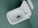 Комплект унитаза Ceramicanova Union CN4009T с инсталляцией Tece Now 9400414 с сиденьем Микролифт и Черной матовой клавишей смыва фарфор подвесной