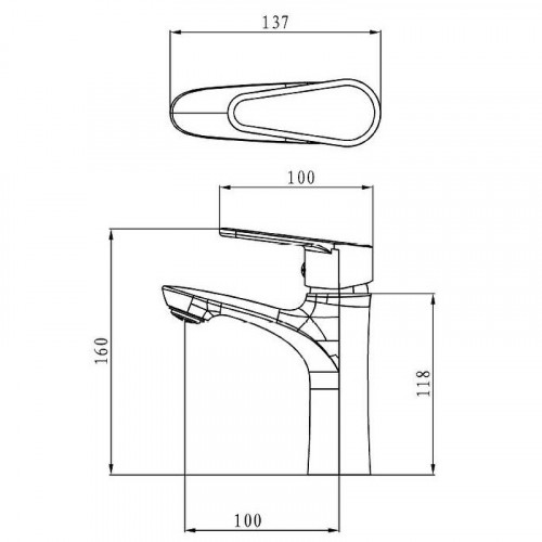 Смеситель для раковины ESKO Mumbai MI26 Хром латунь