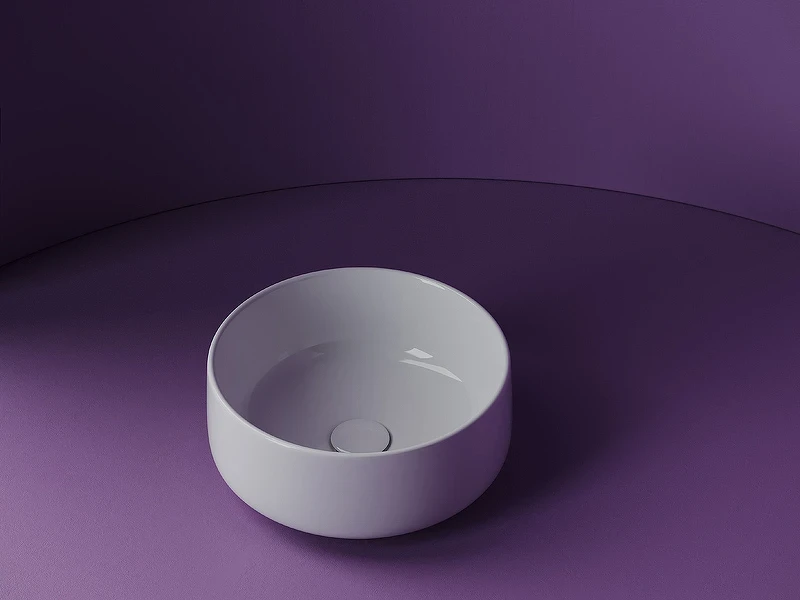 Раковина-чаша Ceramicanova Element 36 CN5047 Белая фарфор накладная