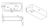 Акриловая ванна Bas Ибица 150x70 В 00011 без гидромассажа