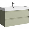 Тумба под раковину Aqwella Geometria 100 GE01102SH подвесная Шалфей зеленый