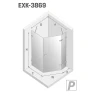 Душевое ограждение New Trendy AVEXA White x100 EXK-3869